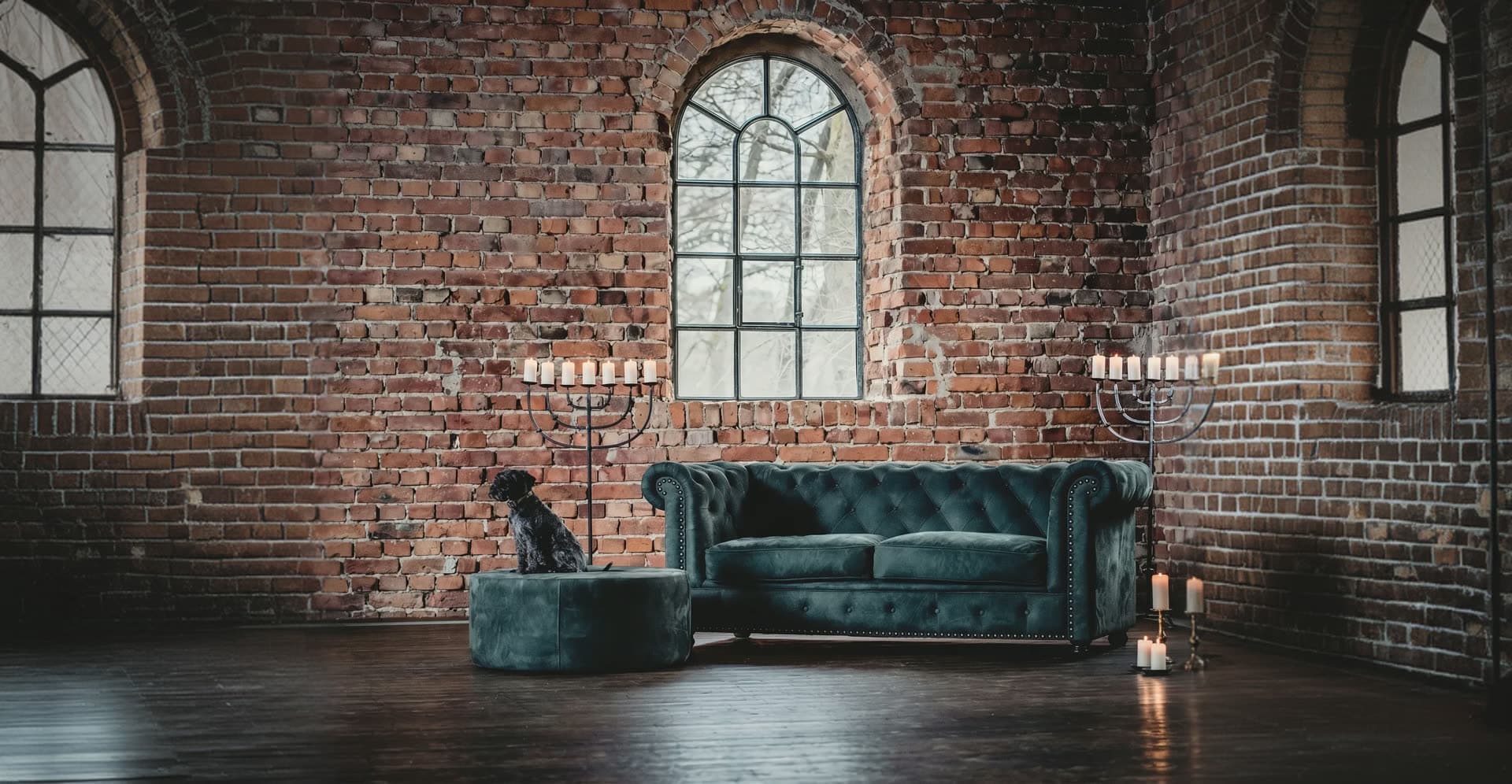 Sweef modular sofa styled in a loft interior