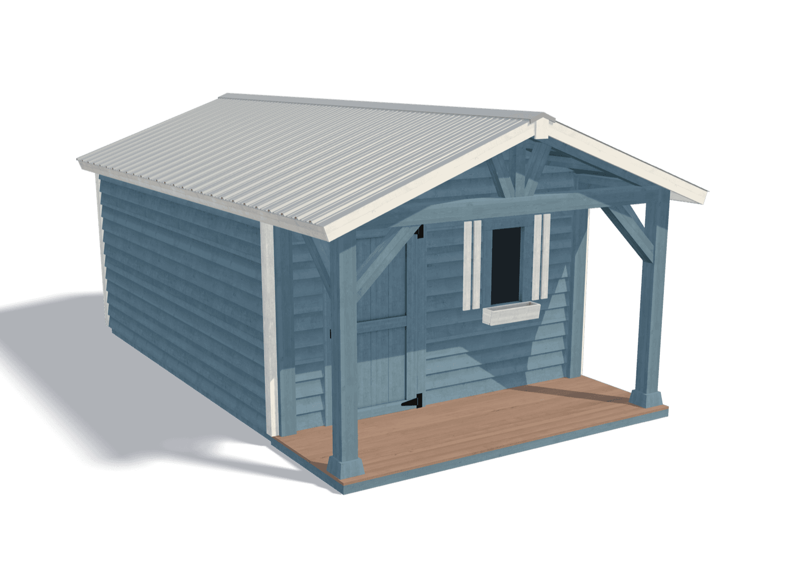 The shed being configured